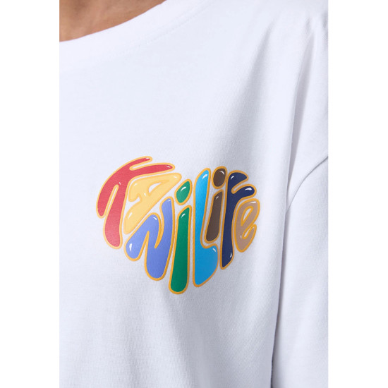 Karl Kani Unisex κοντομάνικη μπλούζα Woven Signature Kani Life Tee